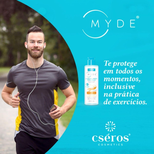 Kit 2 Unidades Loção De Limpeza Para Axilas 200ml Myde