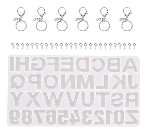 Imagen 9 de 9 de Moldes De Resina Alfabeto Bavard Letra Número Molde De Sili
