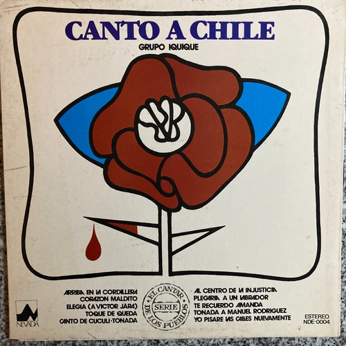 Vinilo Canto  A Chile Grupo Iquique Che Discos
