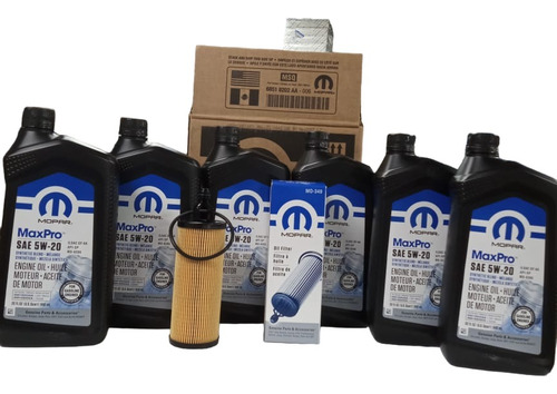 Kit De Aceite Y Filtro Motor 3.6 Mopar 5w20 Mezcla Sintetica