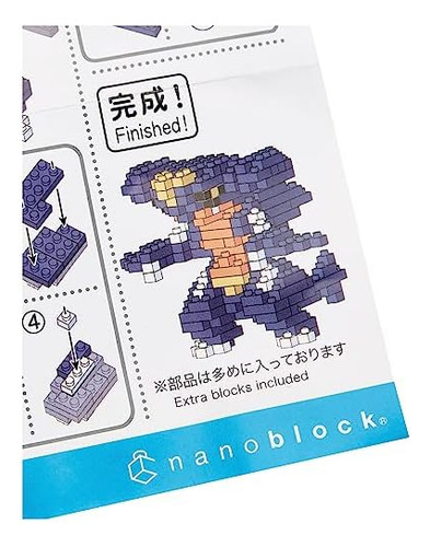 Nanoblock - Pokémon - Garchomp, Kit De Construcción De La Se