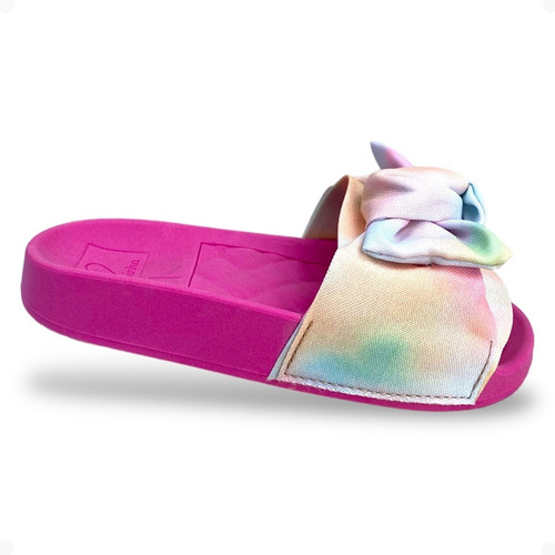 Imagem 2 de 4 de Chinelo Com Laço Slide Infantil Molekinha