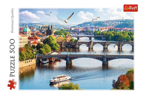 Imagen 3 de 6 de Rompecabezas Puzzle 500 Piezas Trefl Praga Rep Checa 37382