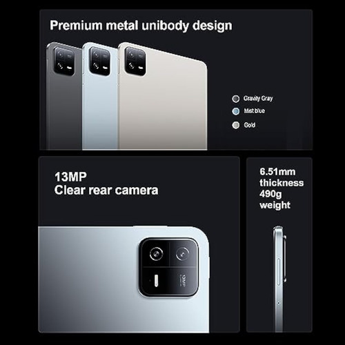 Xiaomi Pad 6 Wifi, Versión 11, 144 Hz, 8840 Mah (no)