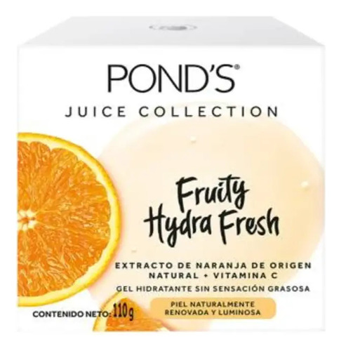 Gel Hidratante Pond's Fruity Hydra Fresh Naranja 110 G