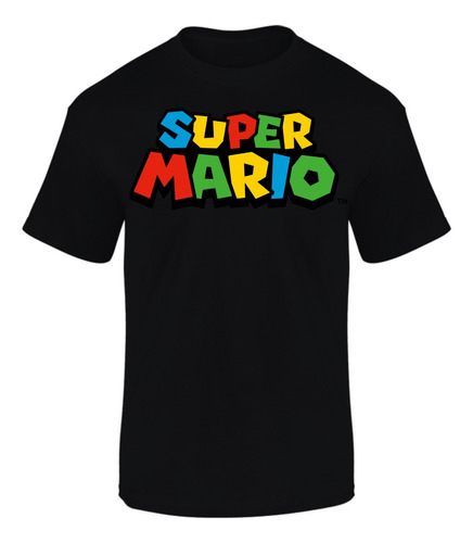 Camiseta Manga Corta Super Mario Bros 3 Series Black