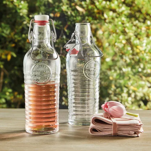 Botella De Agua Bormioli Rocco 1,1 Litros Vidrio