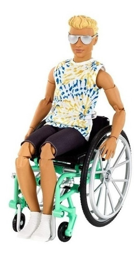 Imagem 1 de 7 de Ken Fashionista Cadeirante 167 Barbie Feita Para Mexer Ms
