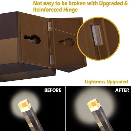A 2x Linterna Enciende Luz Nocturna Led