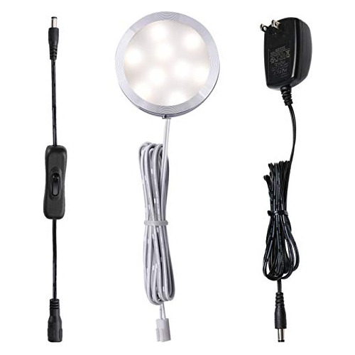 Aiboo Luces Led De Disco De 12 V Para Debajo Del Gabinete En