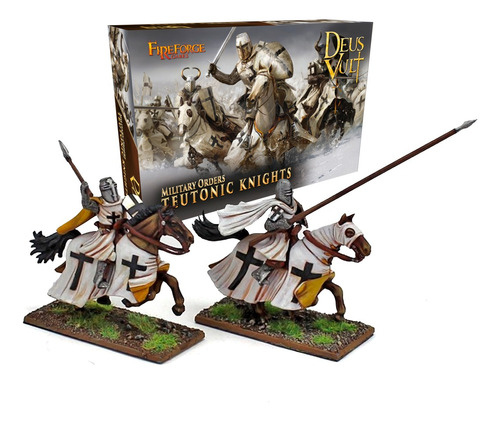 Teutonic Knights Caixa 12 Miniaturas Fireforge Saga Rpg