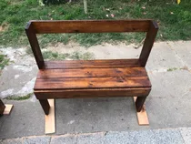 Comprar Banco Madera Rustica Exterior Interior Color Nogal