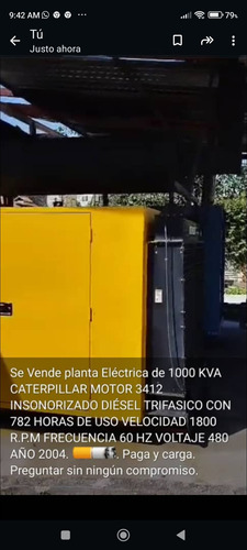 Planta Electrica Caterpillar De 1000 Kva