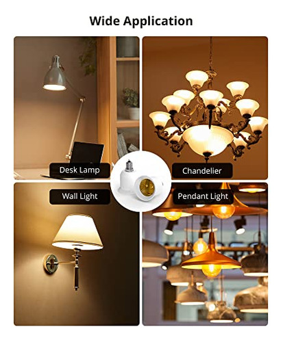 Adaptador Jackyled E12 A E26 E27 - 10 Unidades