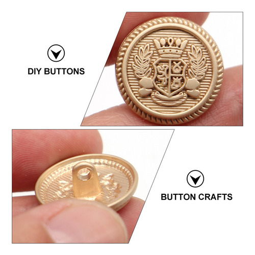 Botones Metálicos Con Parte Trasera Plana Para Coser Jk Unif