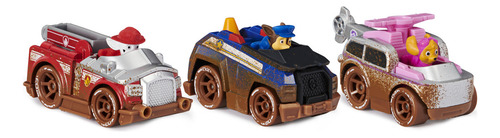 Paw Patrol Off Road 3 Mini Auto Metálico Chase Marshall Skye