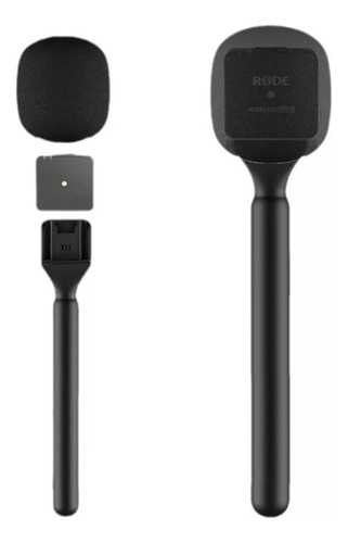 Microfone De Lapela Com Bastão De Mão Para Entrevistas