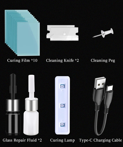 Kit De Reparación De Parabrisas Marca Xyz Modelo 123