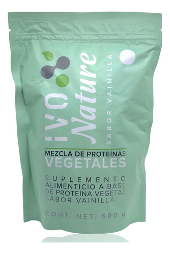 Proteína Vegetal Vainilla 500 G Ivo Nature Mezcla De Proteín