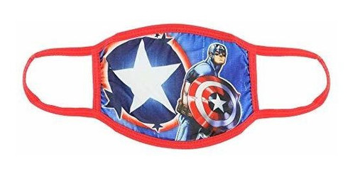 Concept One Marvel Avengers Captain America Cloth Face Mask,