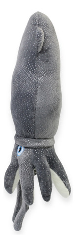 Peluche Calamar Calamari Gris 34 Cm Color Gris Oscuro