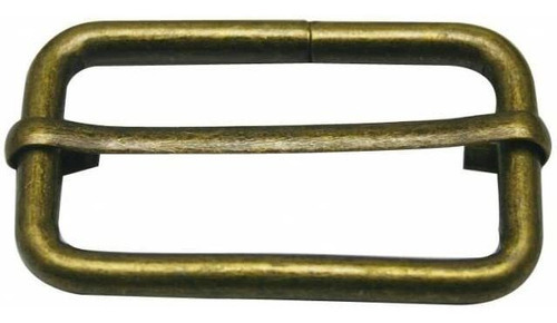Genérico Metal Bronce Retangular Hebilla 1,5 x 0,8 Dentr