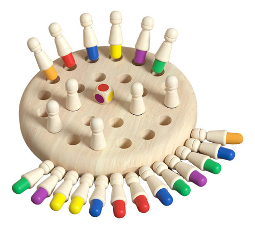 Memory Board Game Wood Memory Match Sticks Para 16cmx16cm