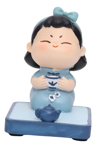 Soporte Para Teléfono Celular, Mini Estatua De Té