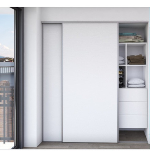 Kit Frente De Placard Aluminio Grupo Euro 2m 2 Puertas Smart