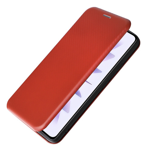 Funda Con Tapa De Fibra De Carbono Para Motorola G15/g35/g55/g75/g85-pc Hybrid, 5 Colores, A Prueba De Golpes, Ultrafina, Cierre Magnético