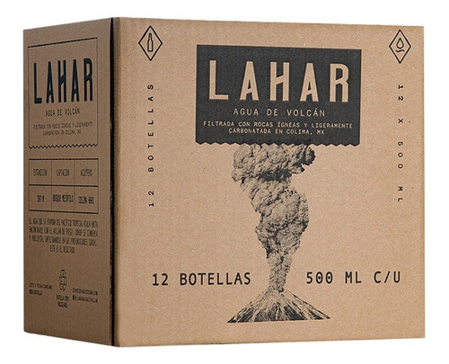 Agua Mineral Gasificada - Lahar 12 Pack Botella 500 Ml