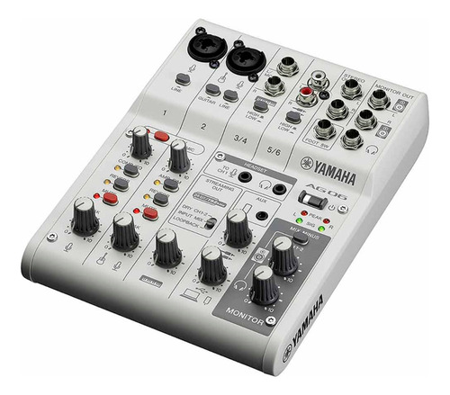Consola Mixer Yamaha Ag06 Mk2 Para Streaming  6 Canales Usb