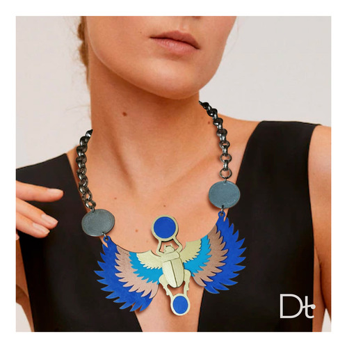 Collar Kheper Mujer Cadena Acero Quirúrgico Duet Moda