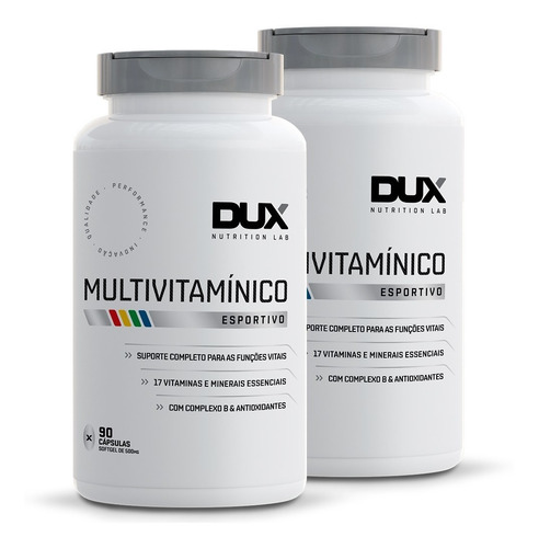 Suplemento en cápsula Dux Nutrition  Multivitamínico Multivitamínico vitaminas en pote de 45mL 90 un