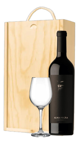 Alma Negra Tinto Y Copa Con Estuche De Madera -oferta Celler