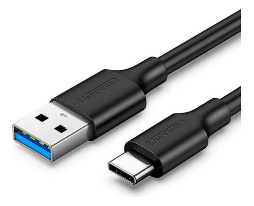 Cable de datos Ugreen Us184 USB 3.0 P USB tipo C de 2 m, negro