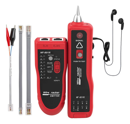 Probador De Cable De Red Nf-801r Ethernet Lan Teléfono