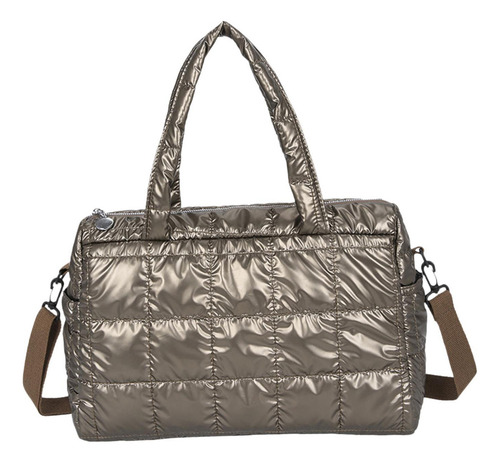 Bolso Bandolera Acolchado Para Mujer, Bolso De Compras De