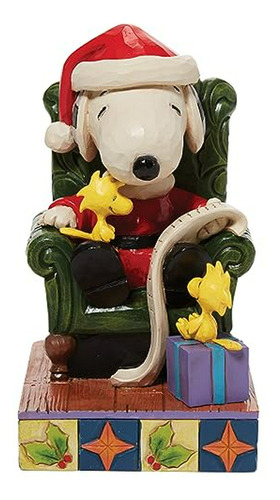 Figura Santa Snoopy Y Woodstock,  Peanuts, 4.33 , Multicolor