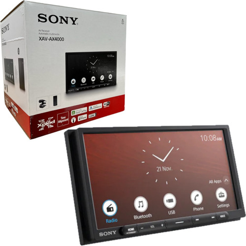 Pantalla Sony Xav-ax4000 Carplay Y Android Auto Inalambrico