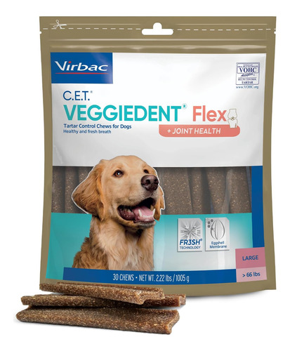 C.e.t. Veggiedent Flex Tartar Control Chews For Dogs - Large