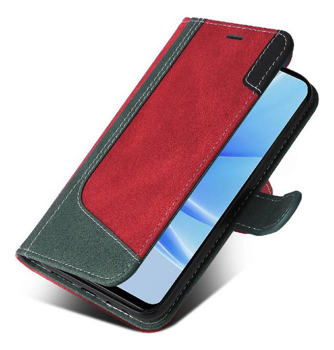 Funda Abatible For Oppo A17 Color Patchwork Único Con Y