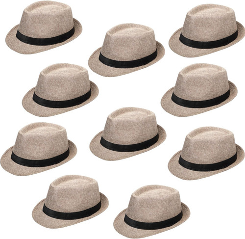 Gorras De Panamá Fedora Classic De Ala Corta De La Década De