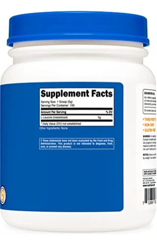 Suplemento Nutricost De L-leucina Pura En Polvo, 500 G