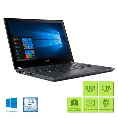 Note Acer Tmp449-g2-m-513d- I5-7200u 8gb 1tb 14  W10 (saldo)