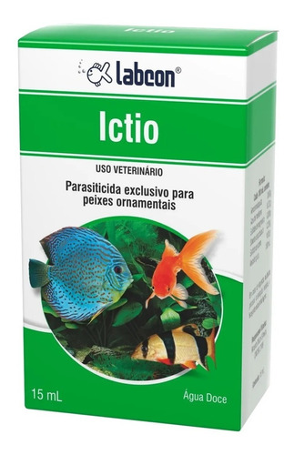 Labcon Ictio 15ml Parasiticida Para Peixes - Água Doce