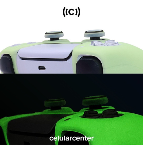 Funda Control Silicón Fosforescente Para Ps5 Playstation 5
