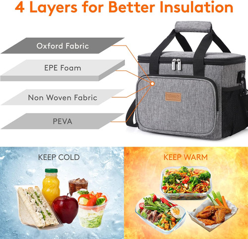 Bolsa De Almuerzo Lifewit, Conservadora, 24 Latas Aprox. 15l