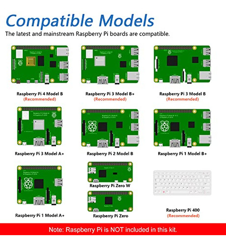 Kit Básico De Inicio Freenove Para Raspberry Pi 4 B 3 B+ 400