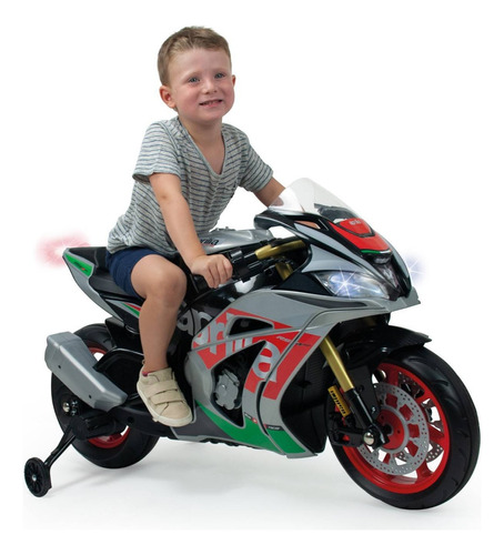 Motocicleta Infantil Motorbike Aprilia Rsv 12v Injusa